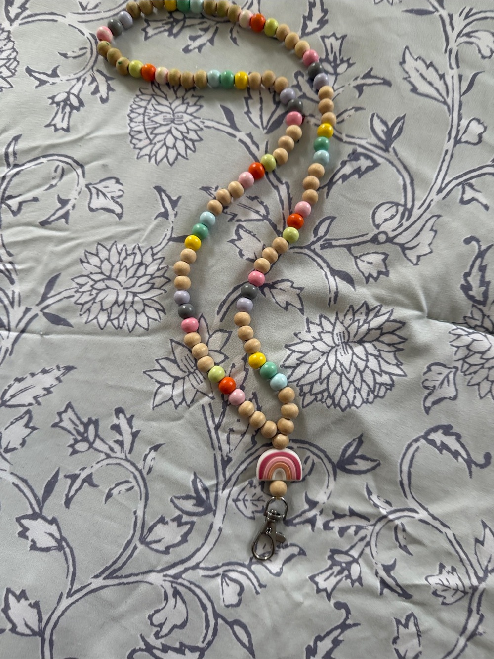 Boho Rainbow Badge Holder for teacher